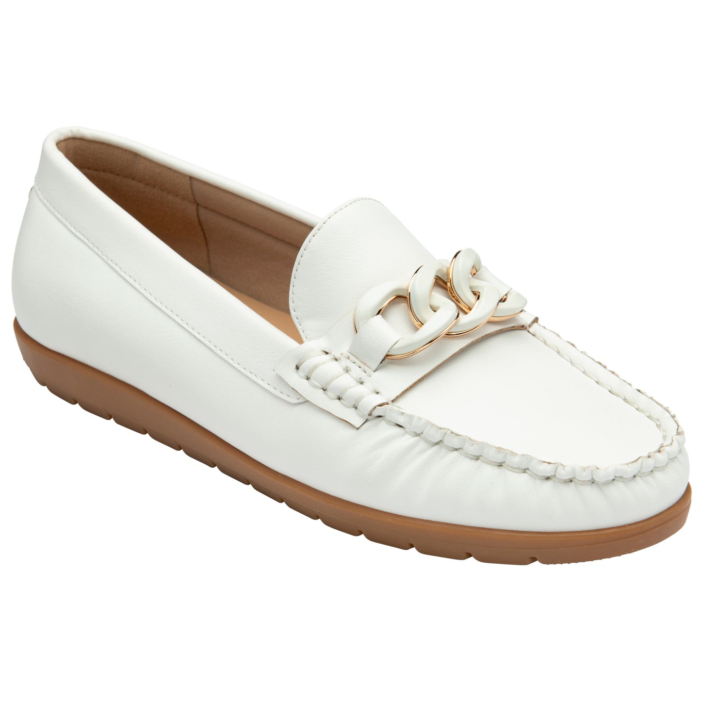 Lotus Coma White Loafers