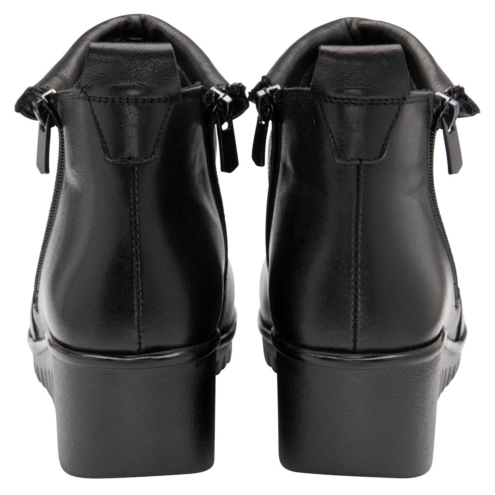 Lotus Cordelia Black Leather Boots