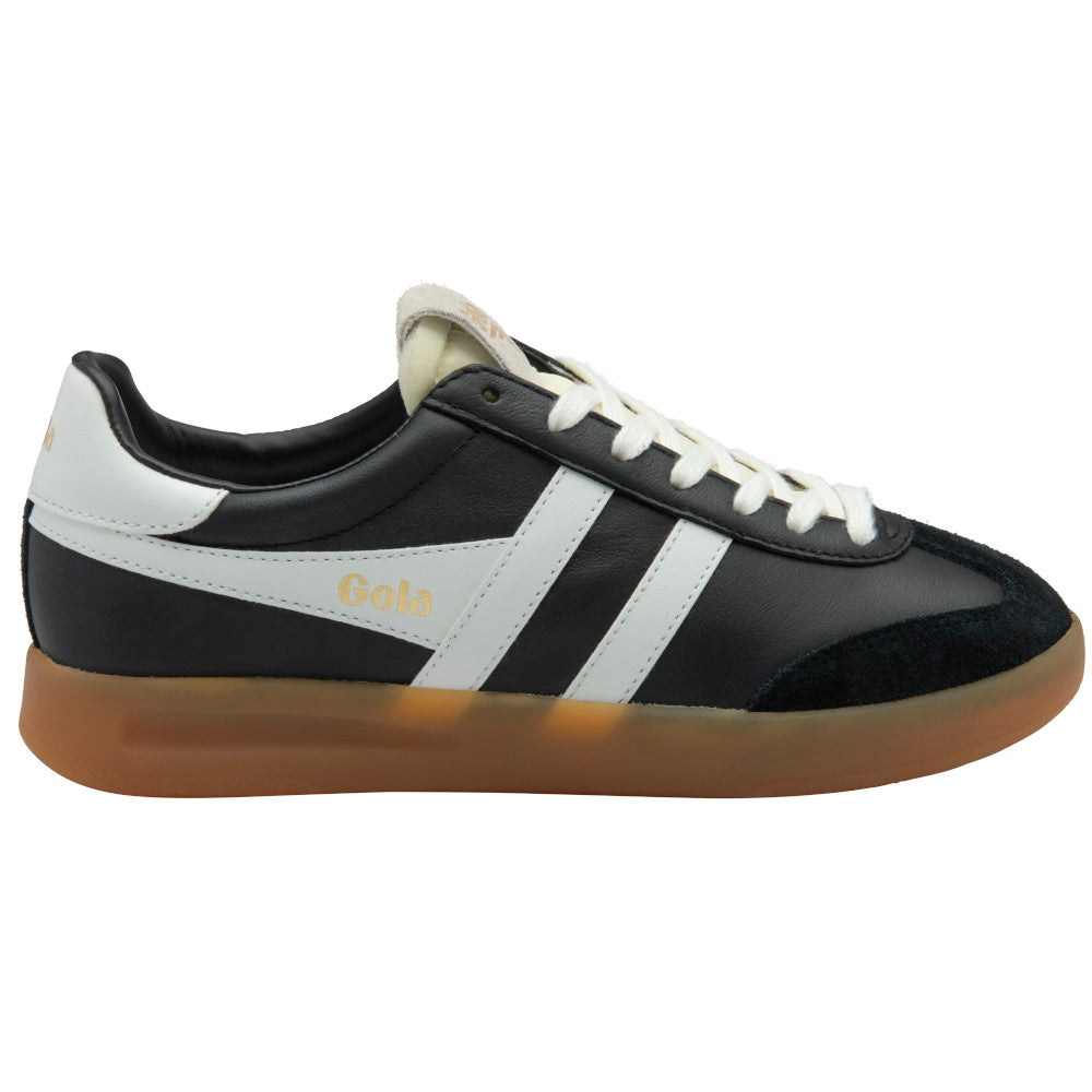 Gola Cyclone Leather Black/White/Gum Trainers
