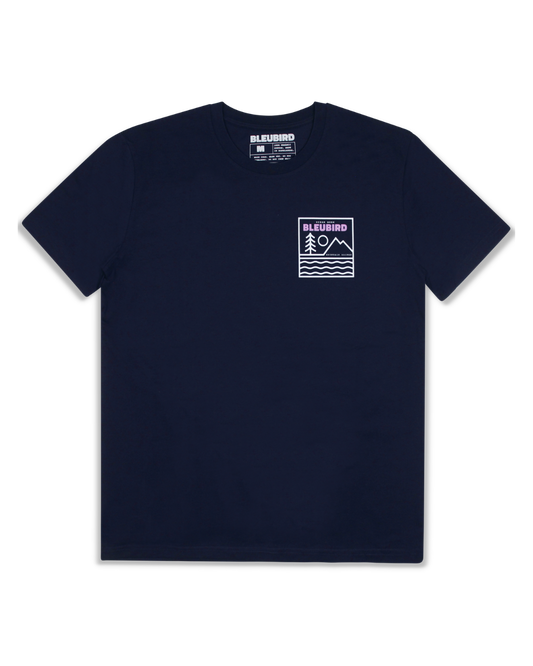 Bleubird Campout Tee - Navy