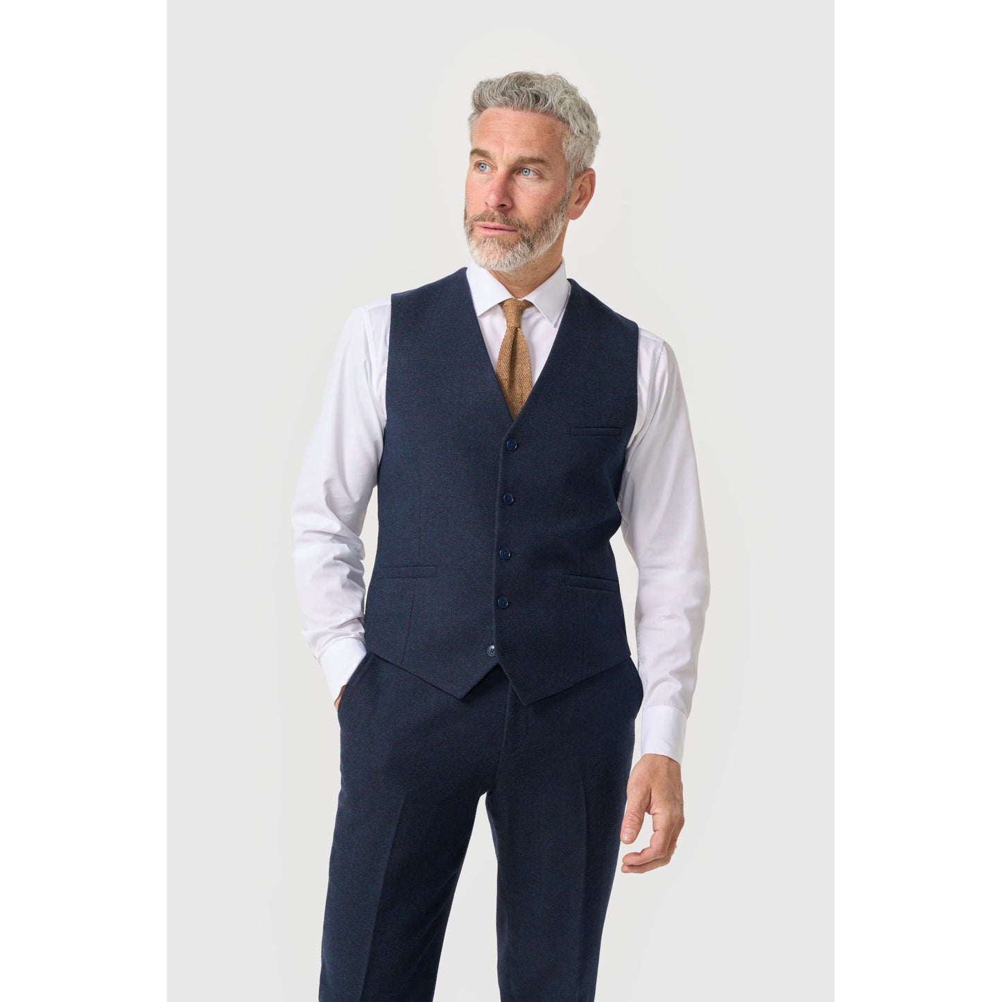 Cavani Thomas Navy Waistcoat