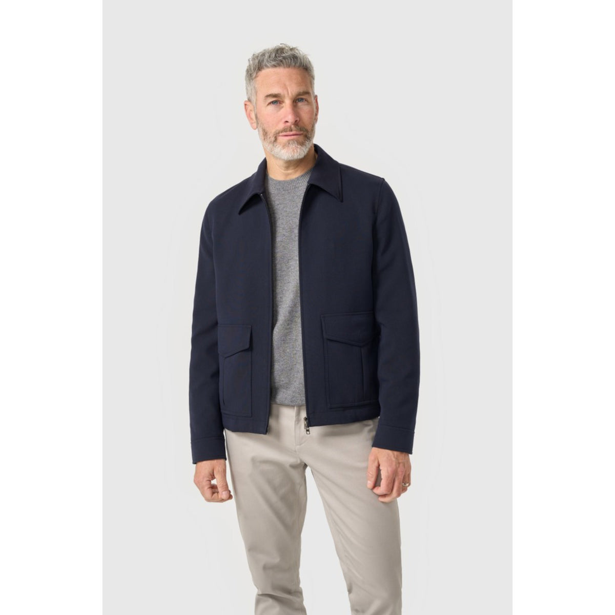 Cavani Carlo Navy Short Jacket