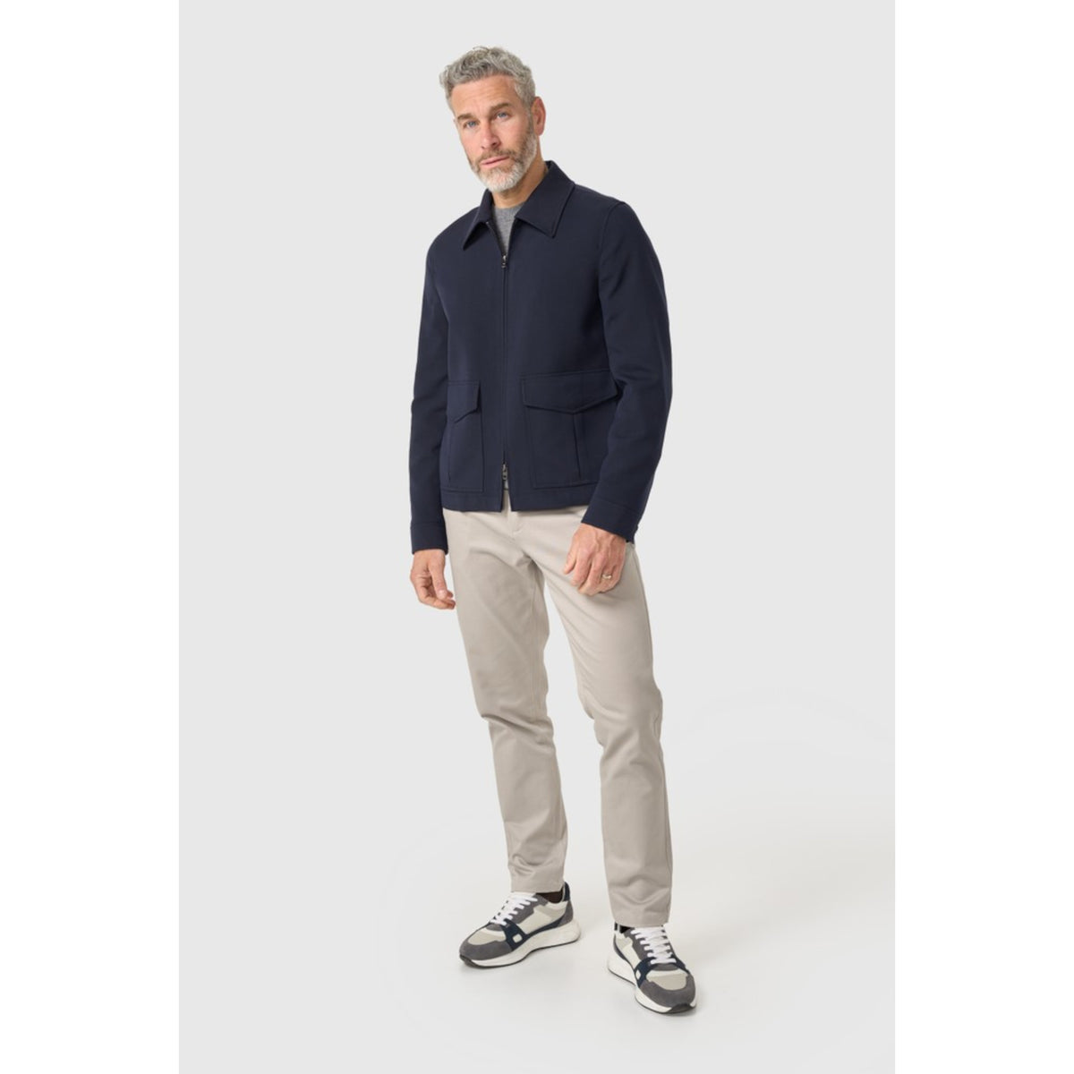 Cavani Carlo Navy Short Jacket