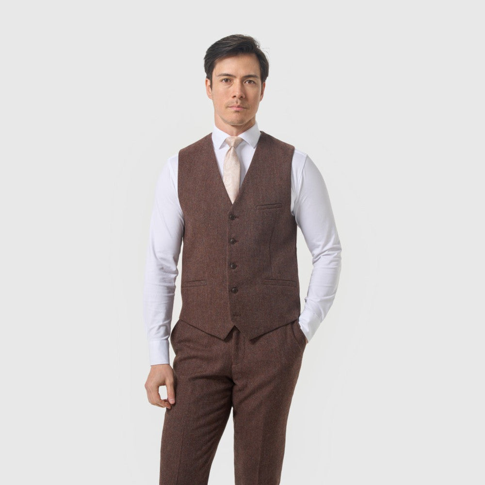 Cavani Thomas Mahogany Waistcoat
