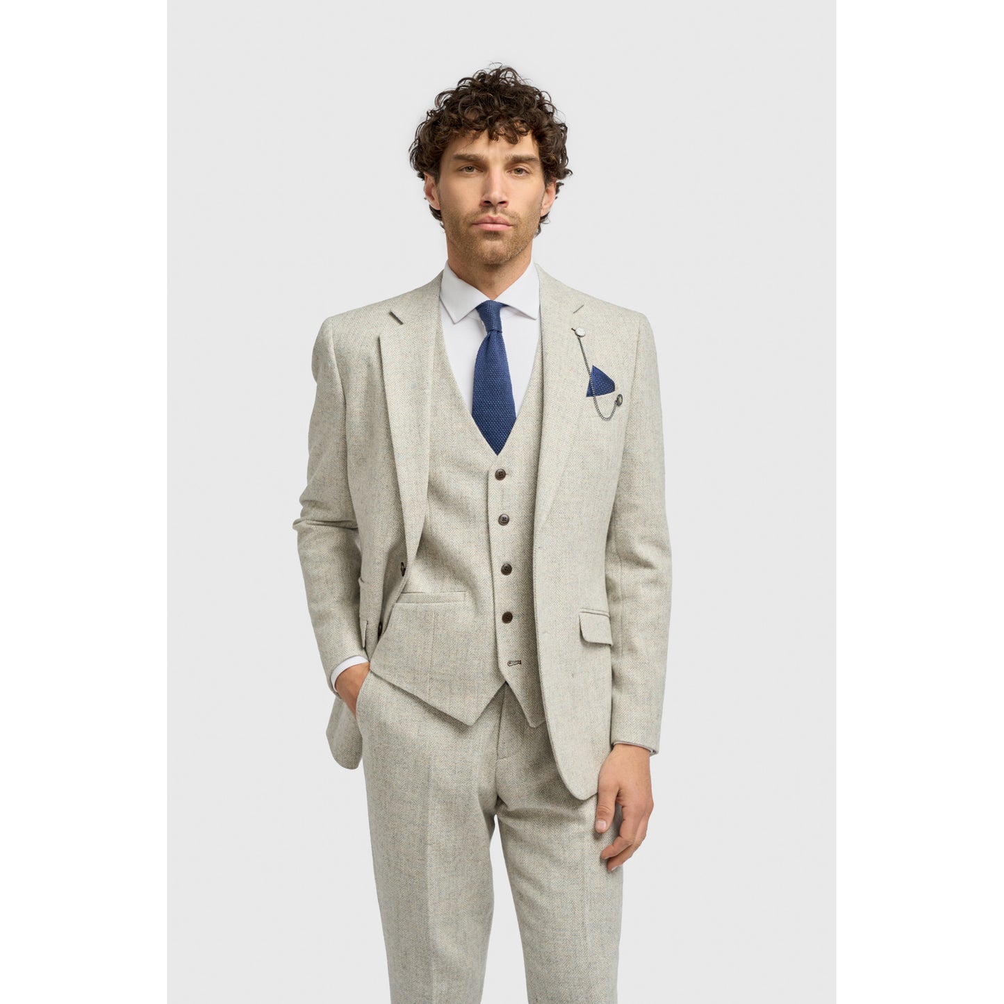 Cavani Thomas Pearl Grey Blazer