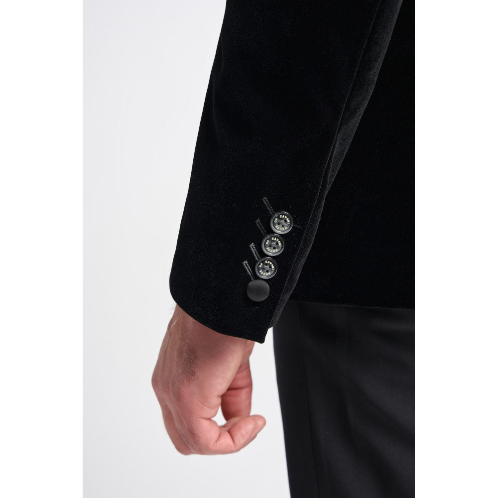 Cavani Rosa Black Velvet Jacket