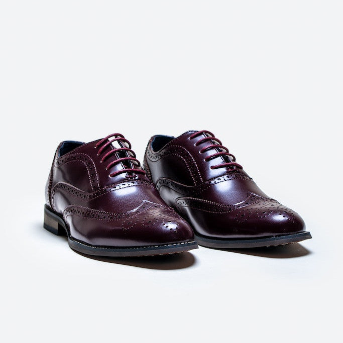 Cavani Clark Wine Brogues