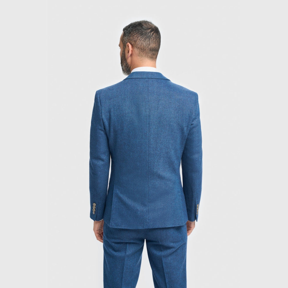 Cavani Wallace Blue Tweed Blazer