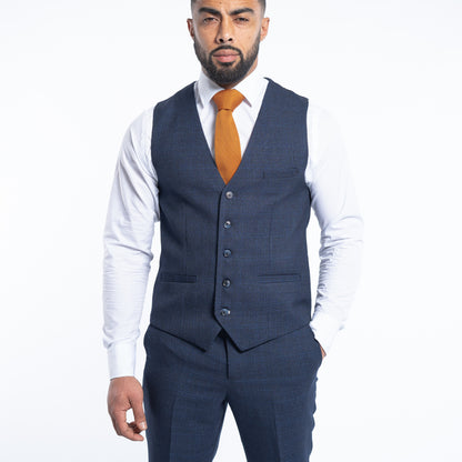 Cavani Caridi Navy Waistcoat