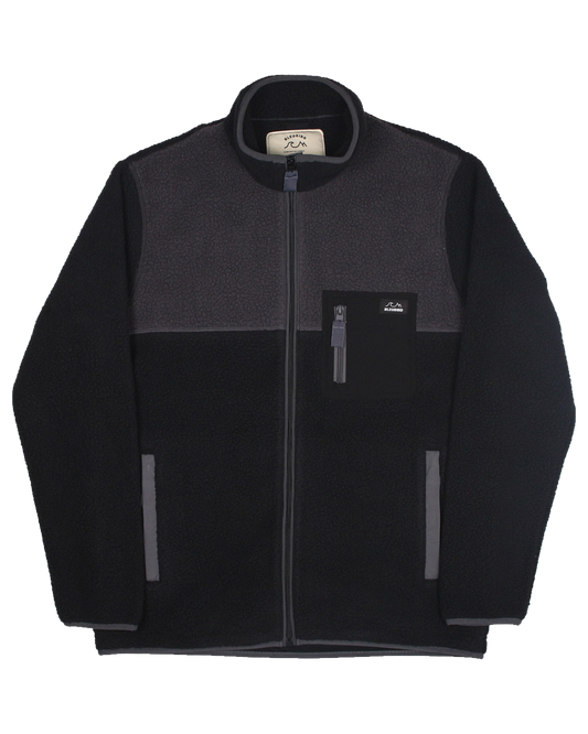 Bleubird Polar Full Zip Fleece - Charcoal