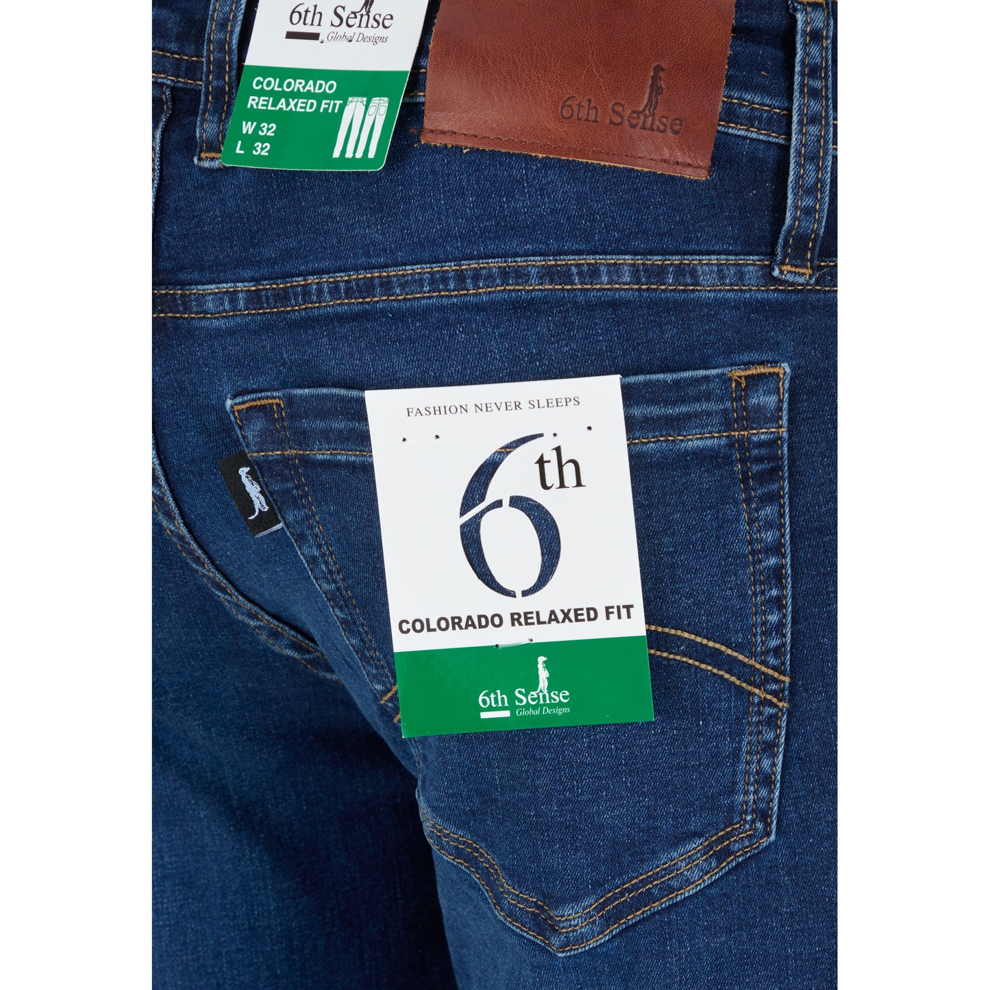 6th Sense Colorado Admiral Blue Relaxed Fit Jeans