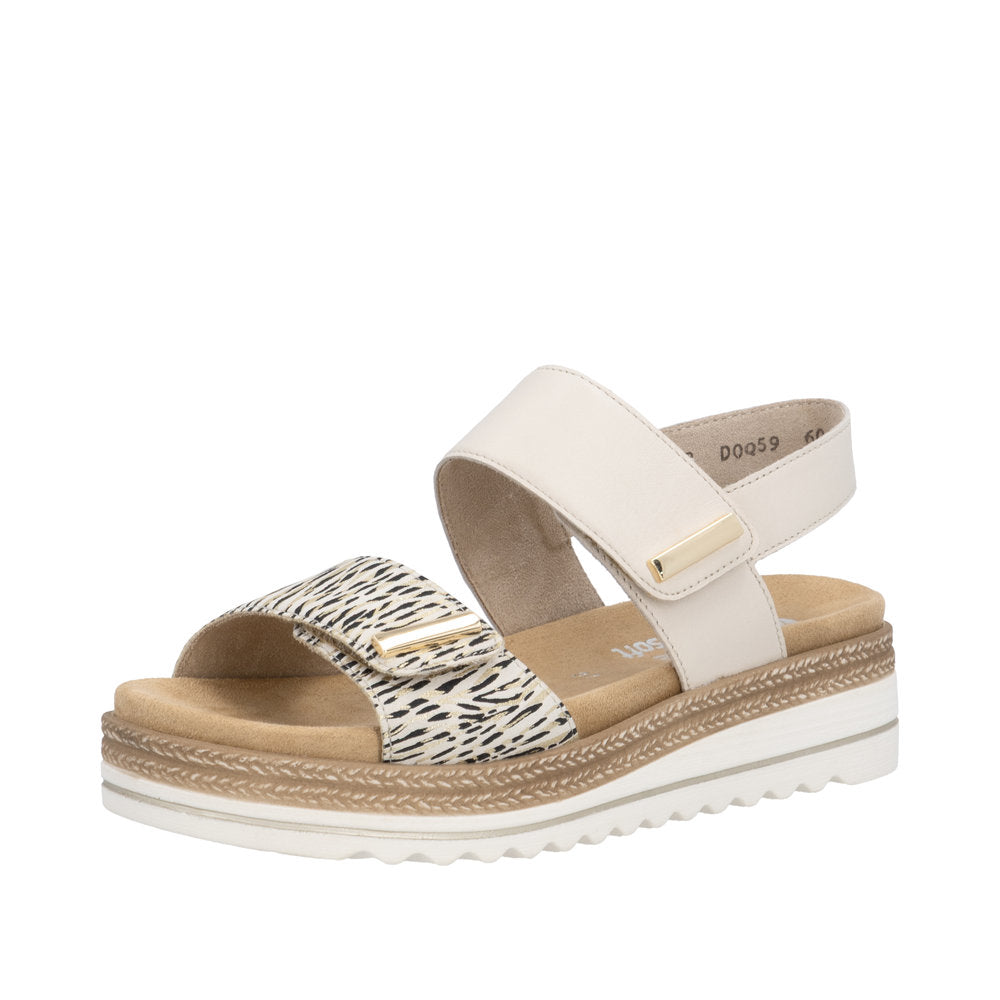 Remonte D0Q59-60 Beige Gold Sandals