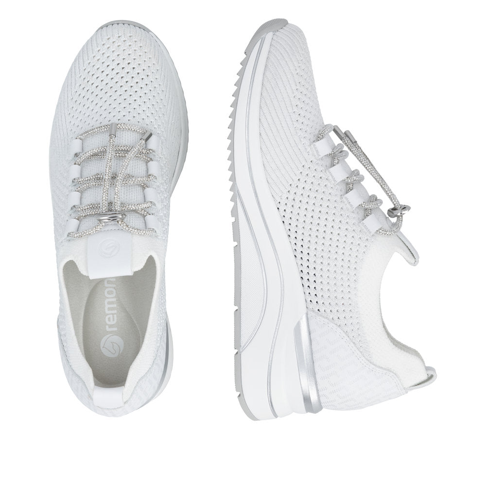 Remonte D0T18-80 White Silver Trainers