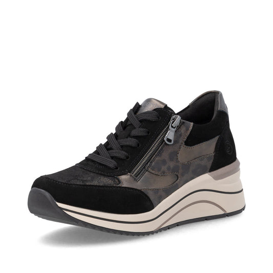Remonte D0T23-03 Black Combination Casual Shoes