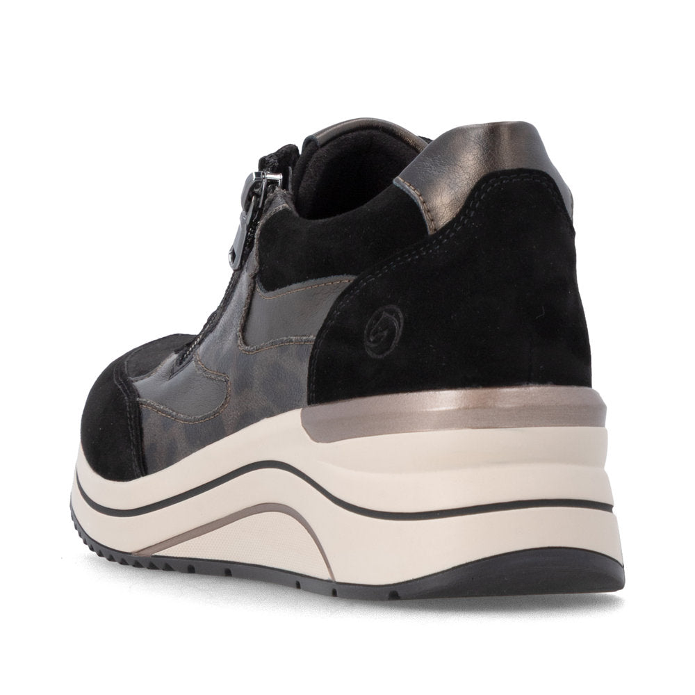 Remonte D0T23-03 Black Combination Casual Shoes
