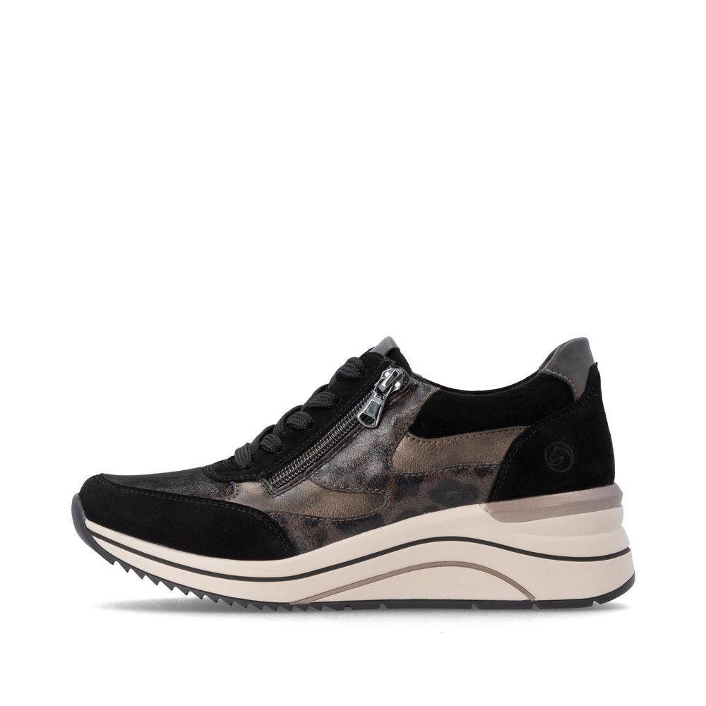 Remonte D0T23-03 Black Combination Casual Shoes