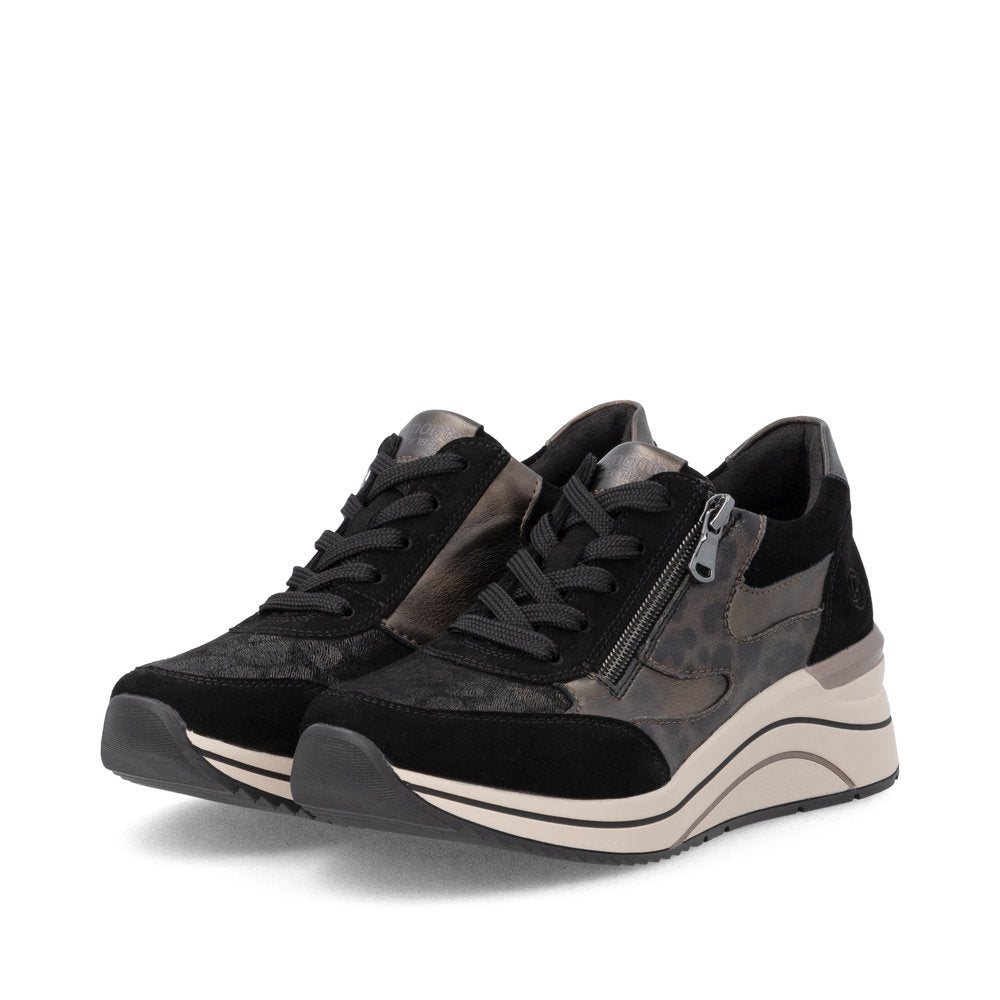 Remonte D0T23-03 Black Combination Casual Shoes