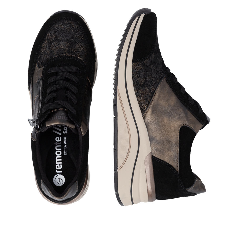 Remonte D0T23-03 Black Combination Casual Shoes