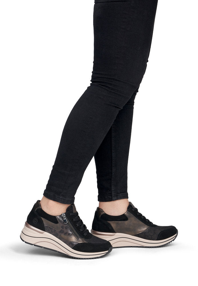 Remonte D0T23-03 Black Combination Casual Shoes