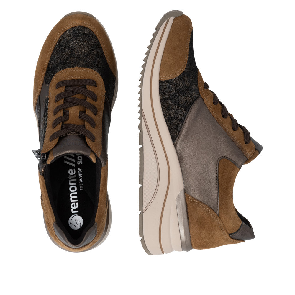 Remonte D0T23-24 Brown Combination Casual Shoes