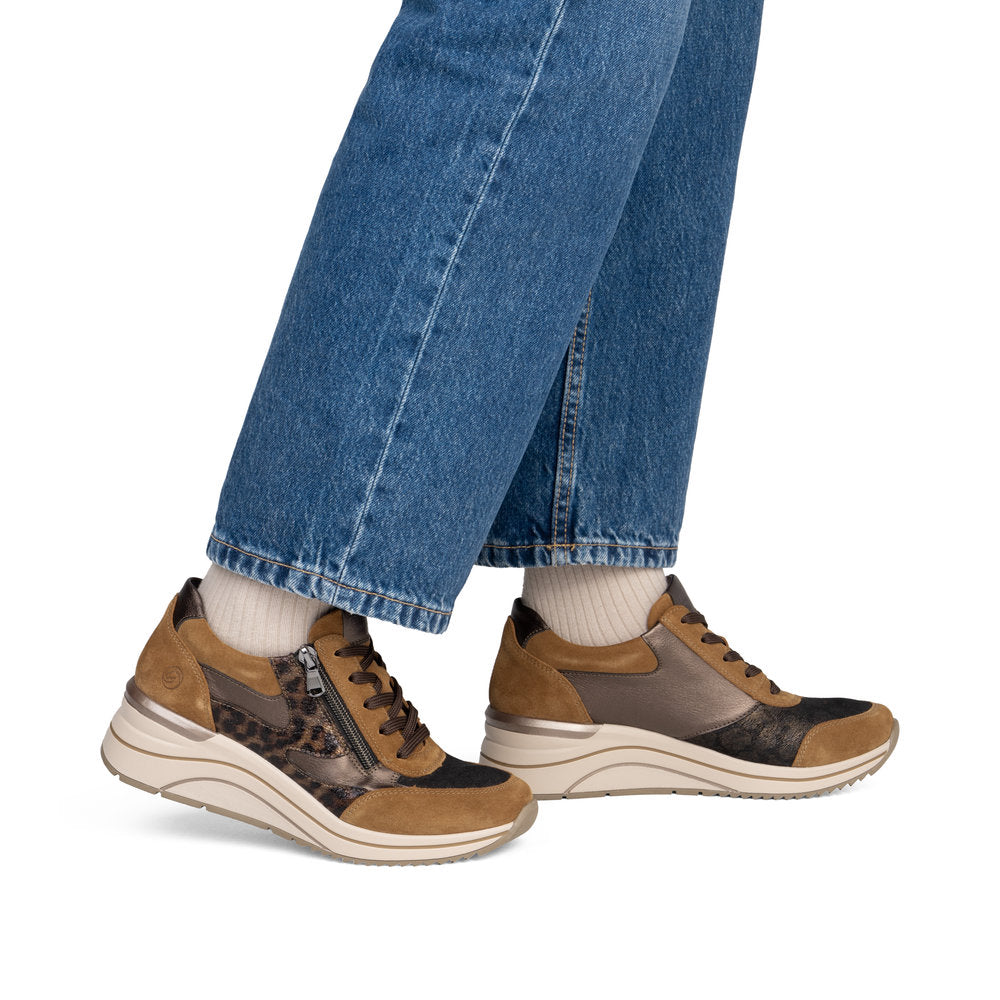 Remonte D0T23-24 Brown Combination Casual Shoes