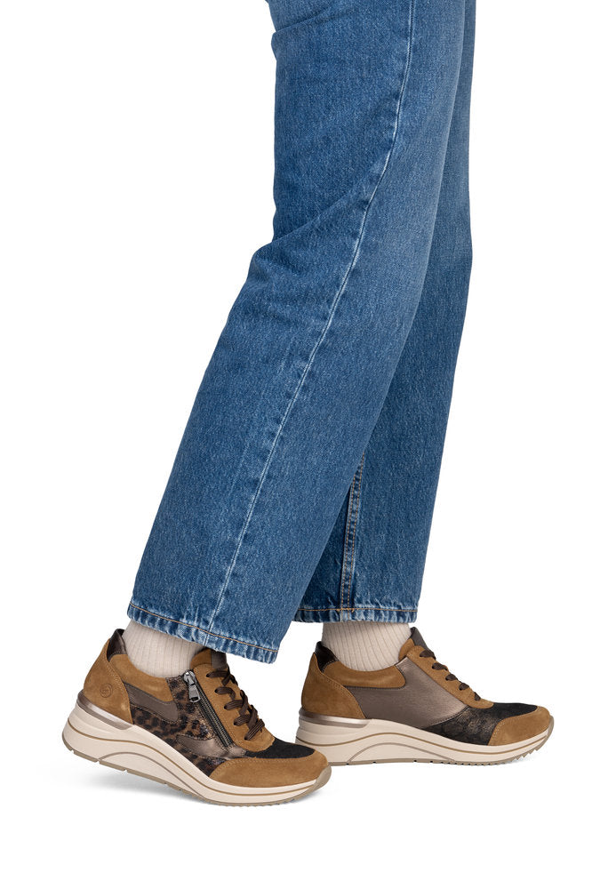 Remonte D0T23-24 Brown Combination Casual Shoes