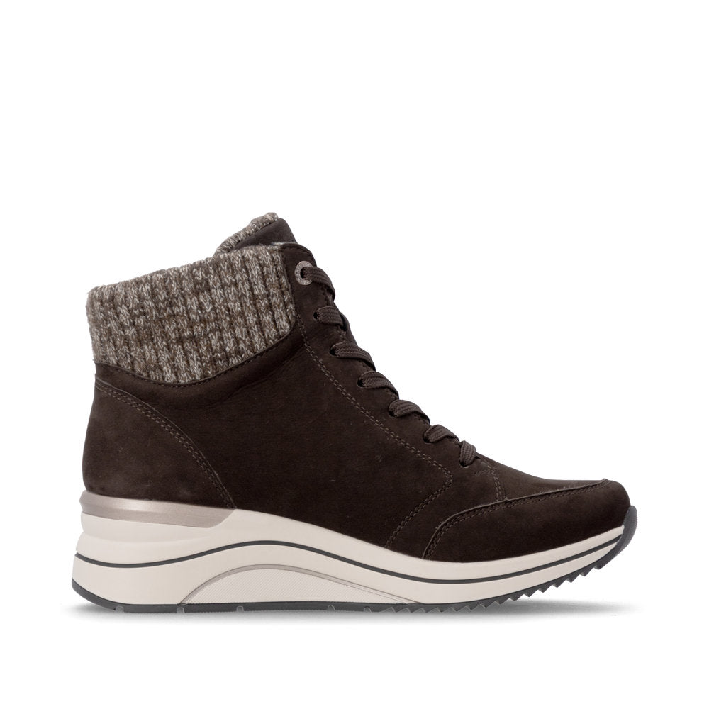 Remonte D0T77-25 Brown Combination Mid Height Boots