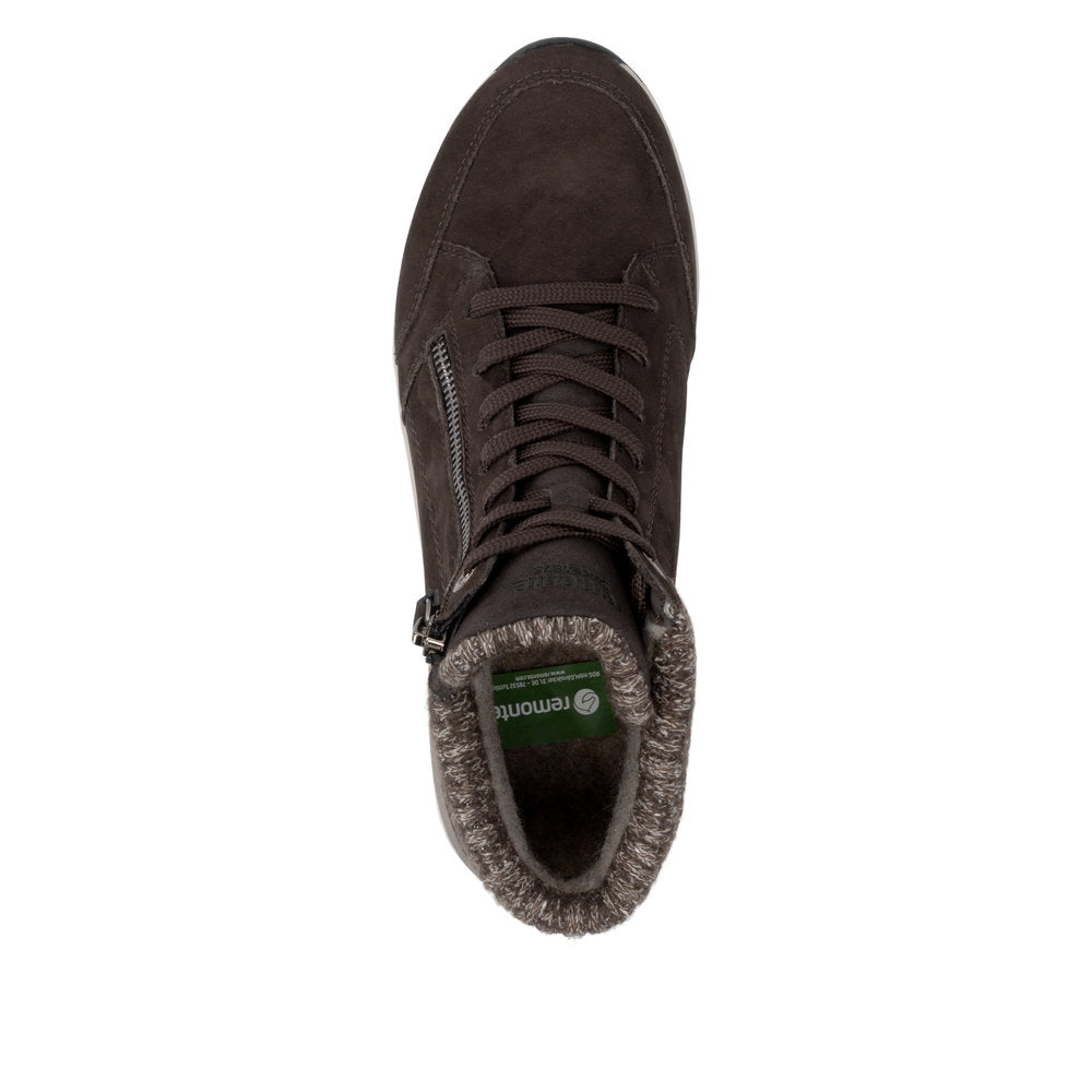 Remonte D0T77-25 Brown Combination Mid Height Boots