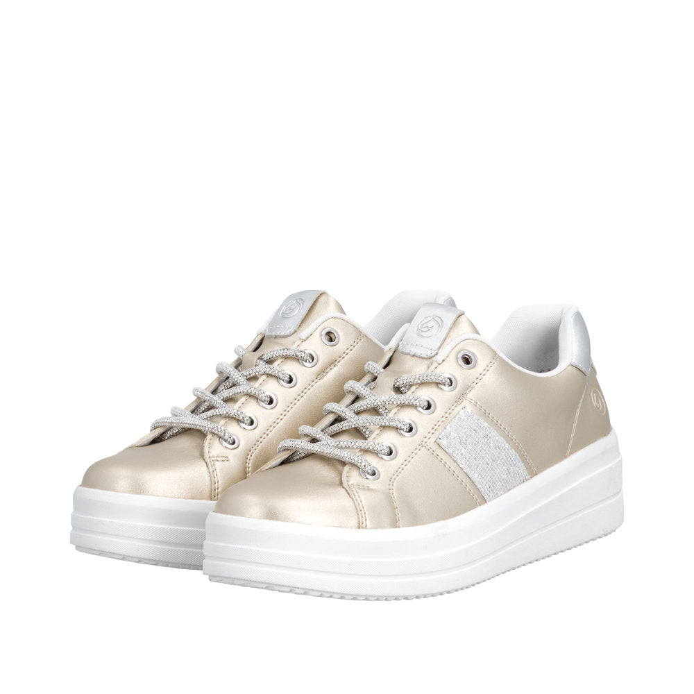 Remonte D1C10-91 Pale Gold / Silver Trainers