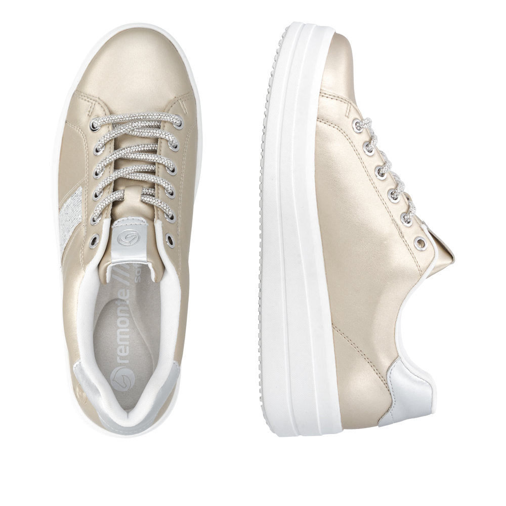 Remonte D1C10-91 Pale Gold / Silver Trainers
