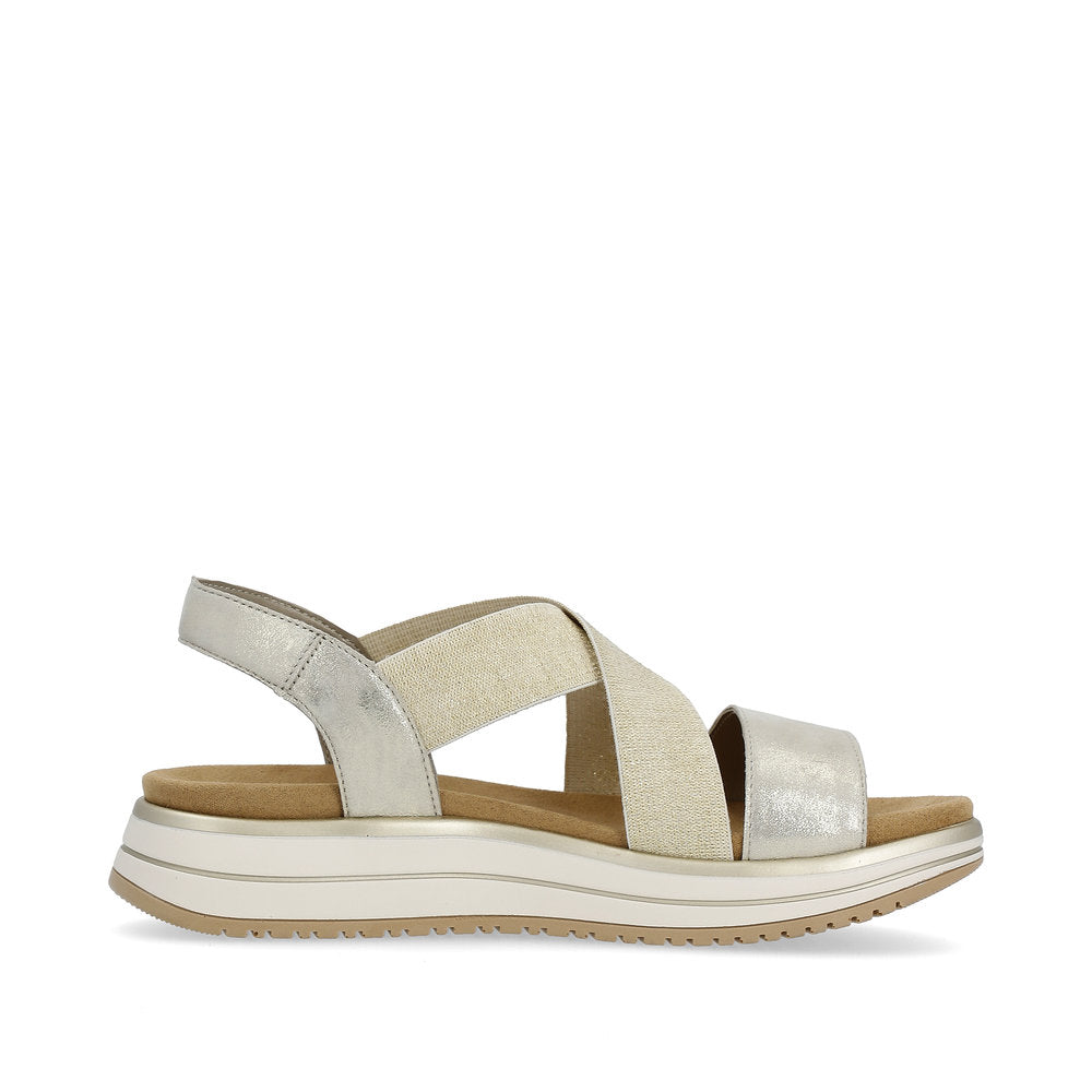 Remonte D1J50-90 Shell/Beige-Gold Sandals