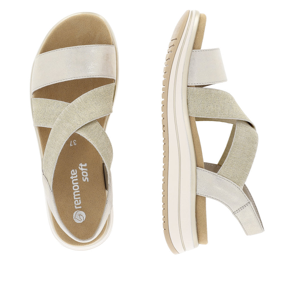 Remonte D1J50-90 Shell/Beige-Gold Sandals