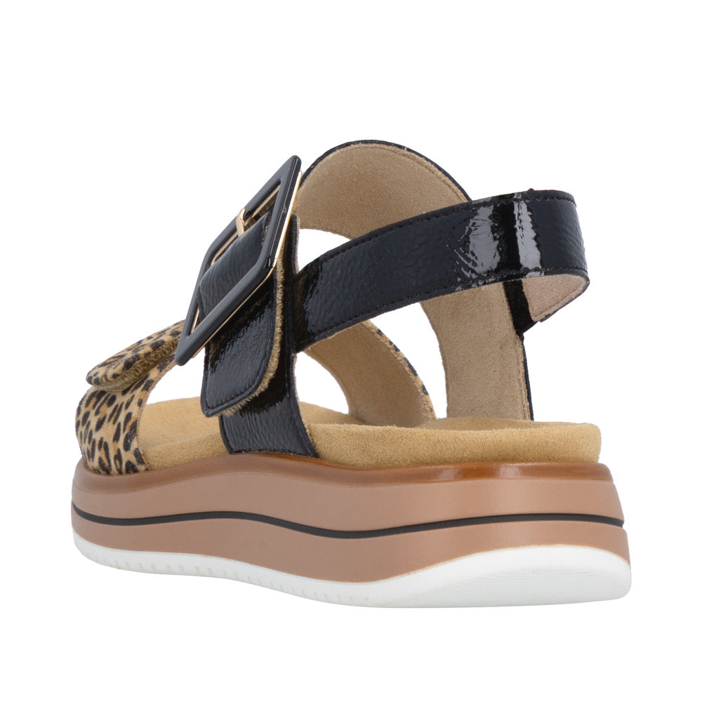 Remonte D1J53-04 Leo Black Sandals