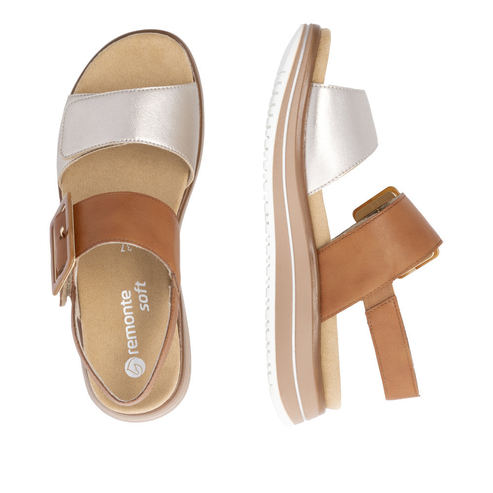 Remonte D1J53-22 Light Brass Sandals