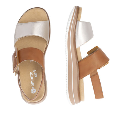 Remonte D1J53-22 Light Brass Sandals