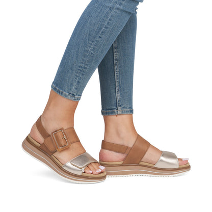 Remonte D1J53-22 Light Brass Sandals