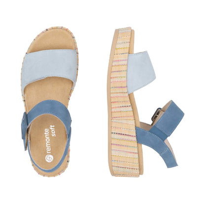 Remonte D1N54-12 Blue Sandals