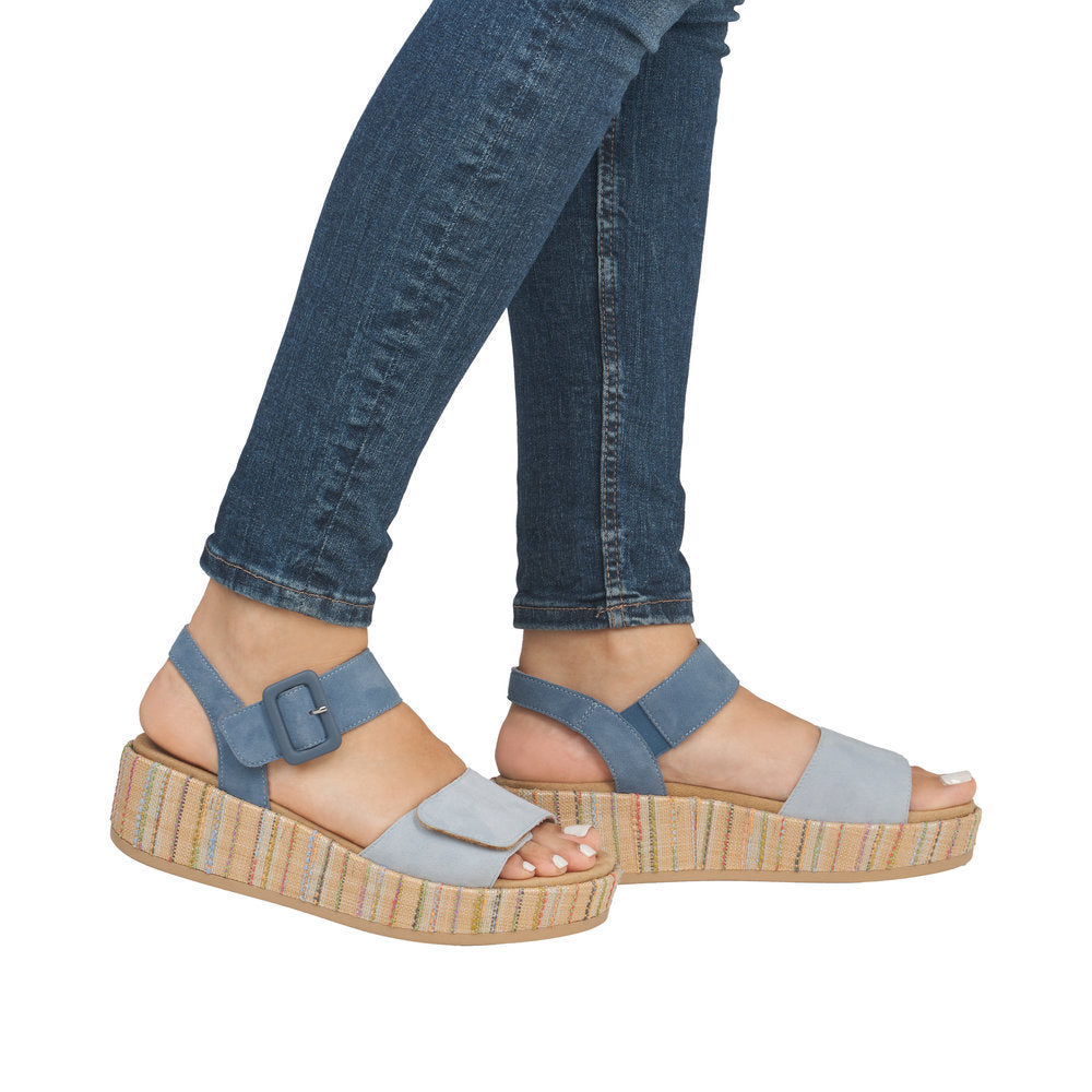 Remonte D1N54-12 Blue Sandals