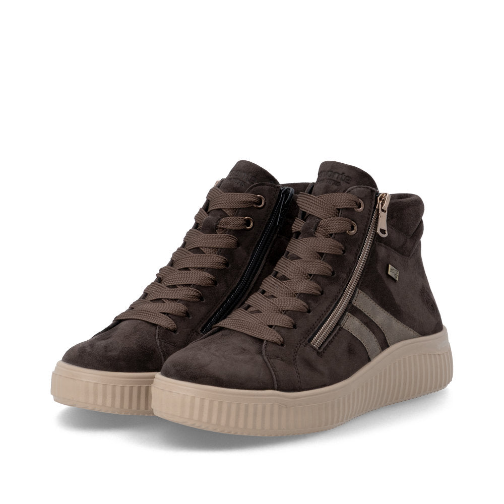 Remonte D3E70-25 Brown Combination Mid Height Boots