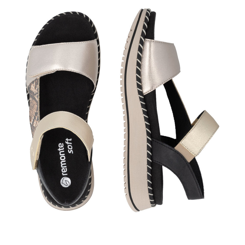 Remonte D3J50-90 Light Brass / Brown Sandals