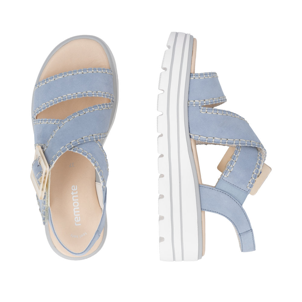 Remonte D3N51-10 Aqua Blue Sandals