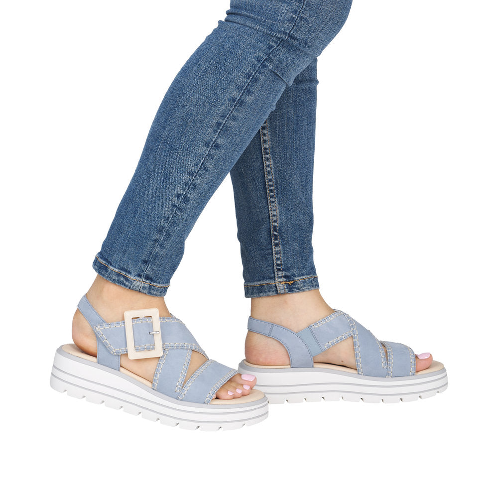 Remonte D3N51-10 Aqua Blue Sandals