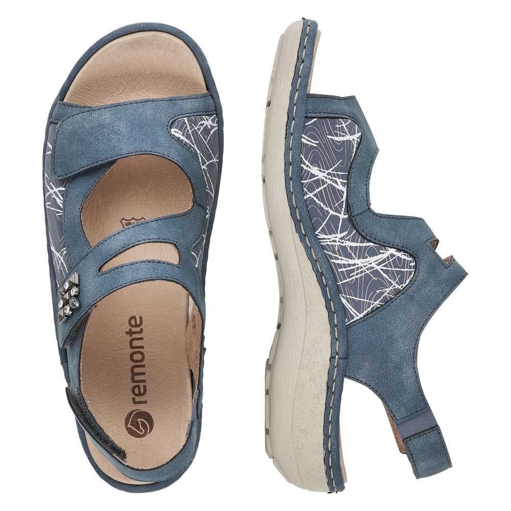 Remonte D7647-16 Blue Sandals