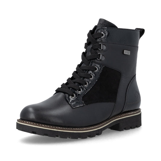 Remonte D8488-00 Black Mid Height Boots