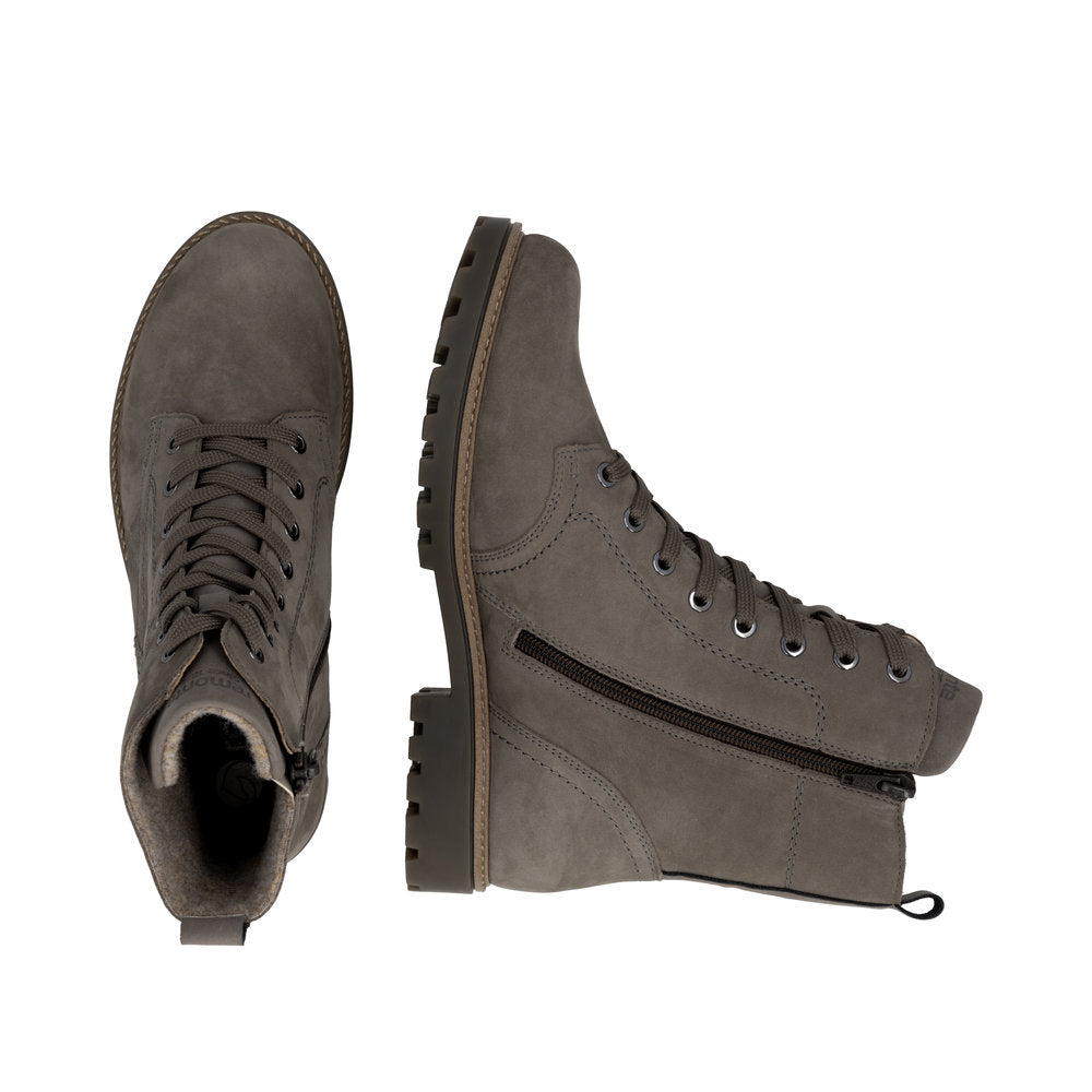 Remonte D8489-42 Grey Mid Height Boots