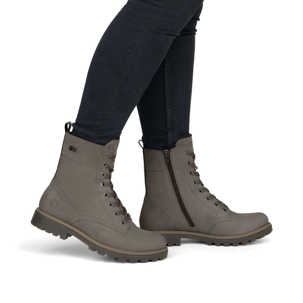 Remonte D8489-42 Grey Mid Height Boots