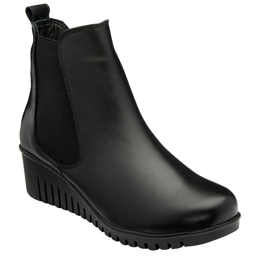 Lotus Dresden Black Leather Boots