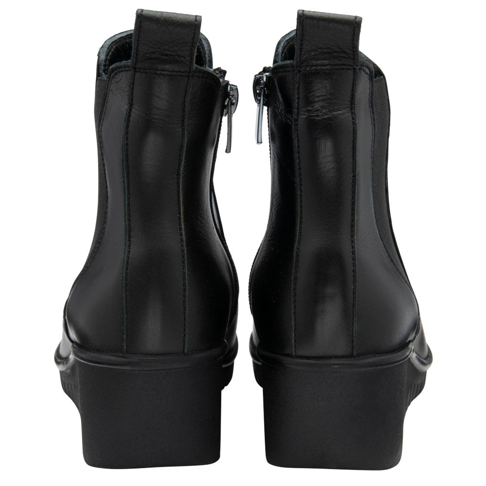 Lotus Dresden Black Leather Boots