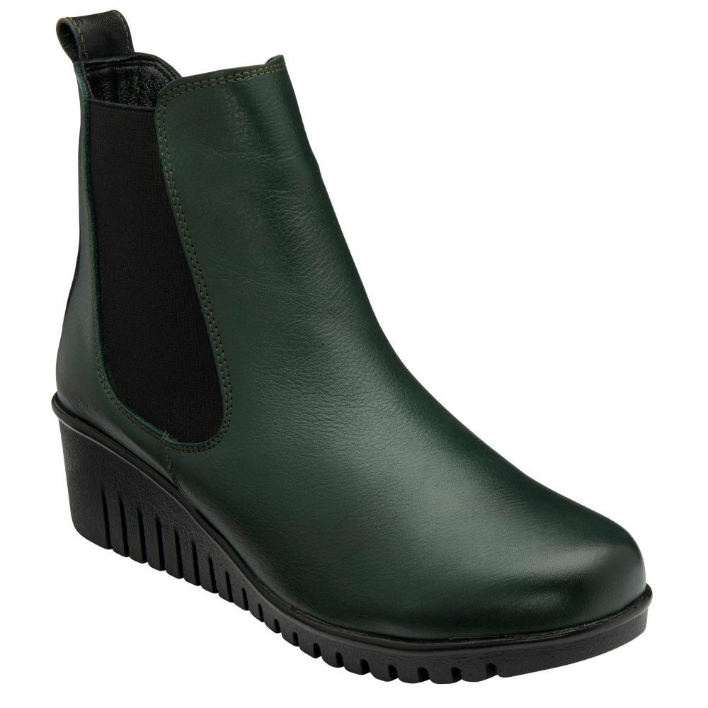 Lotus Dresden Green Leather Boots