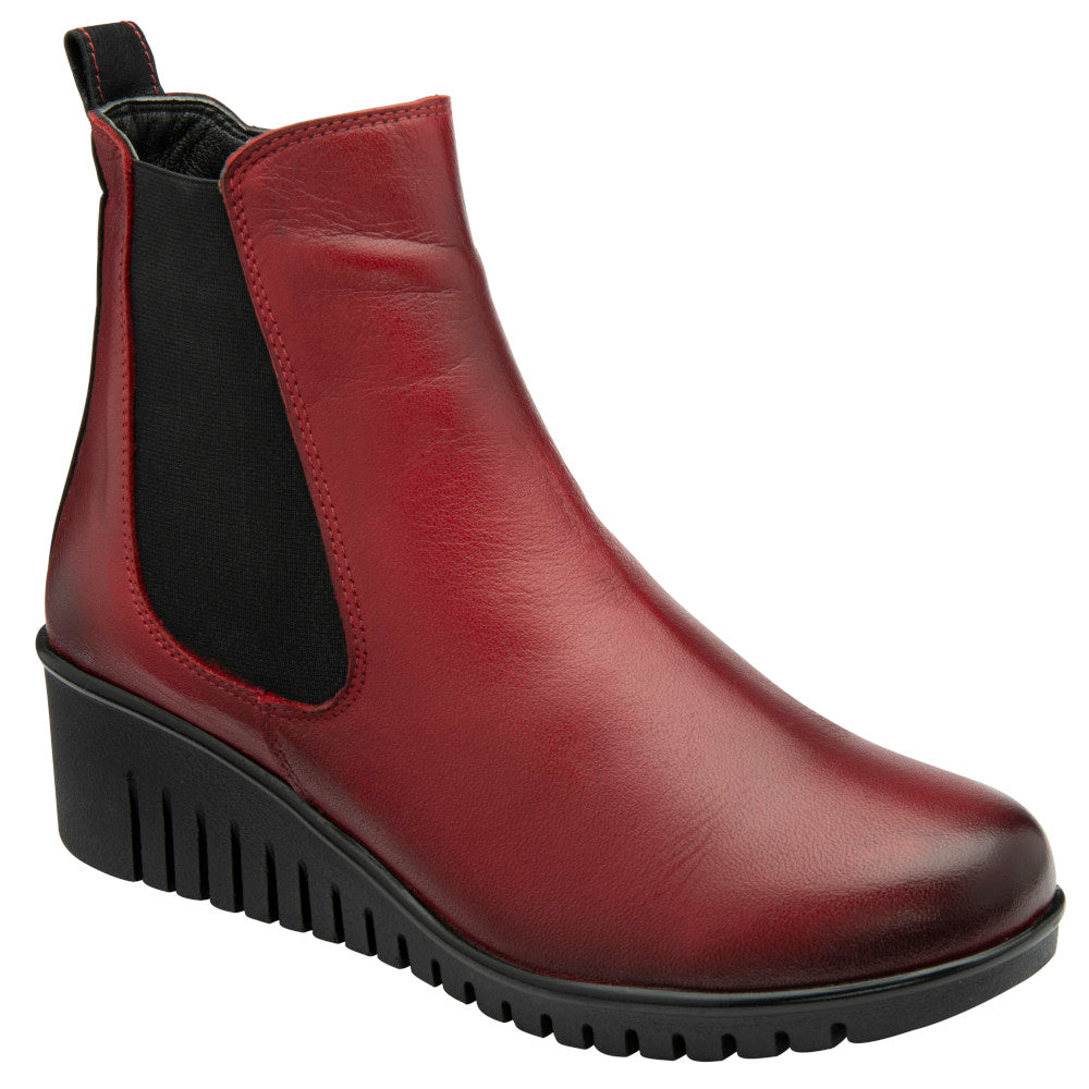 Lotus Dresden Red Leather Boots